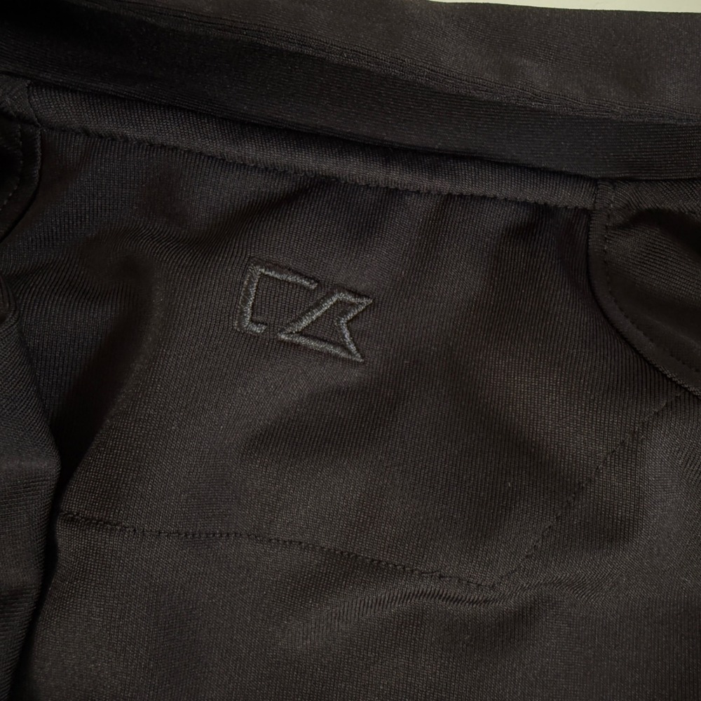 Cutter & Buck Mens XL Black Quarter Zip Performance Polo Shirt Short Sleeve Logo - Picture 4 of 9
